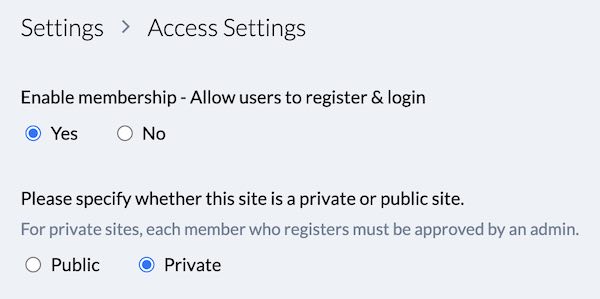 Enabling private site on Pyro